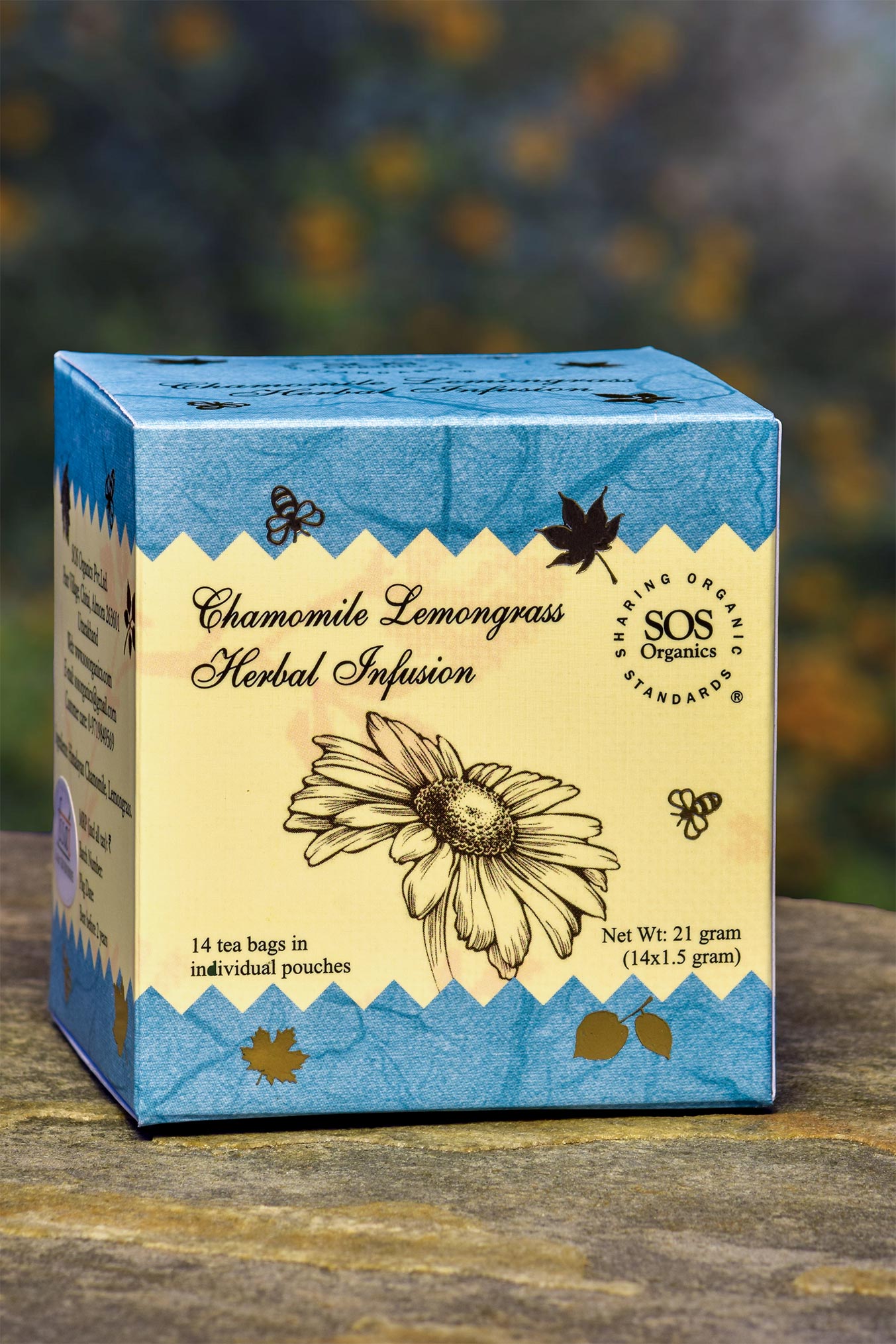 Chamomile Lemongrass Herbal Infusion SOS Organics