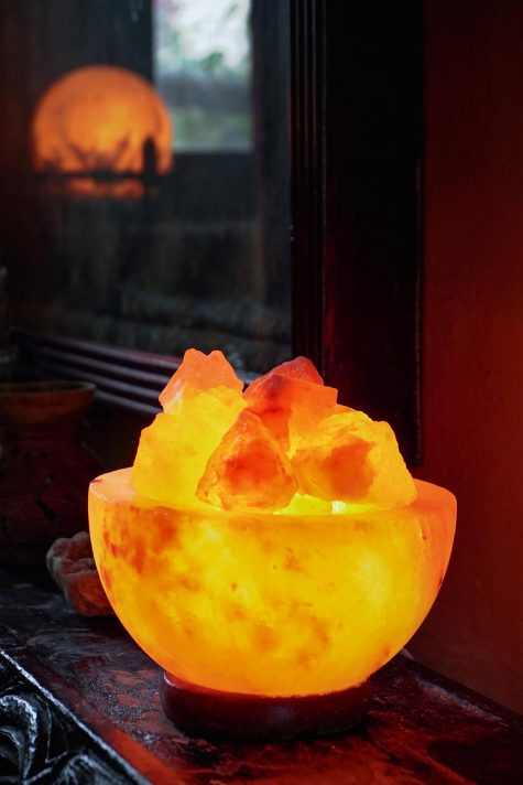 Himalayan Crystal Salt Lamp – Bowl with Rocks