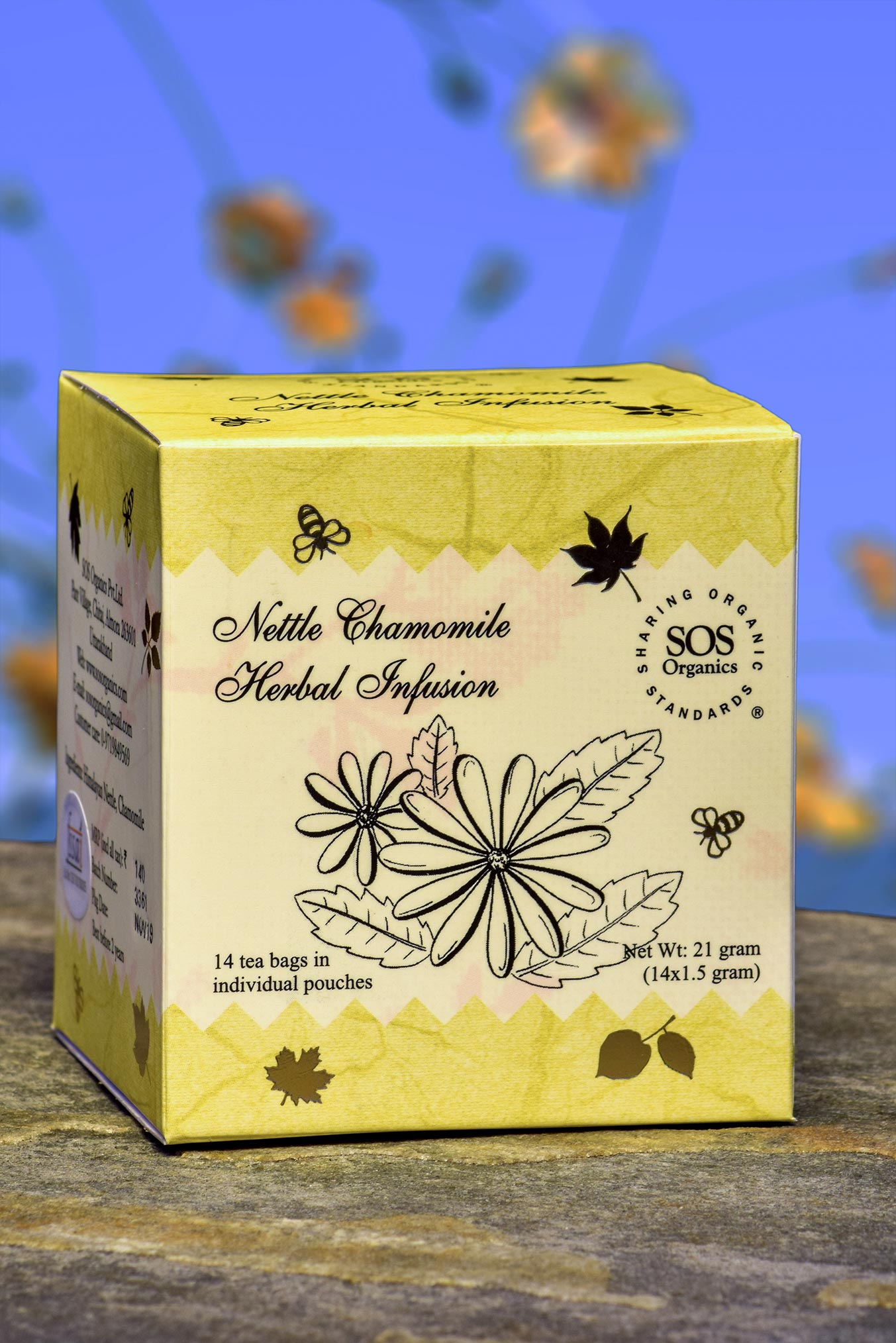 Nettle Chamomile Herbal Infusionpowerful herbs SOS Organics