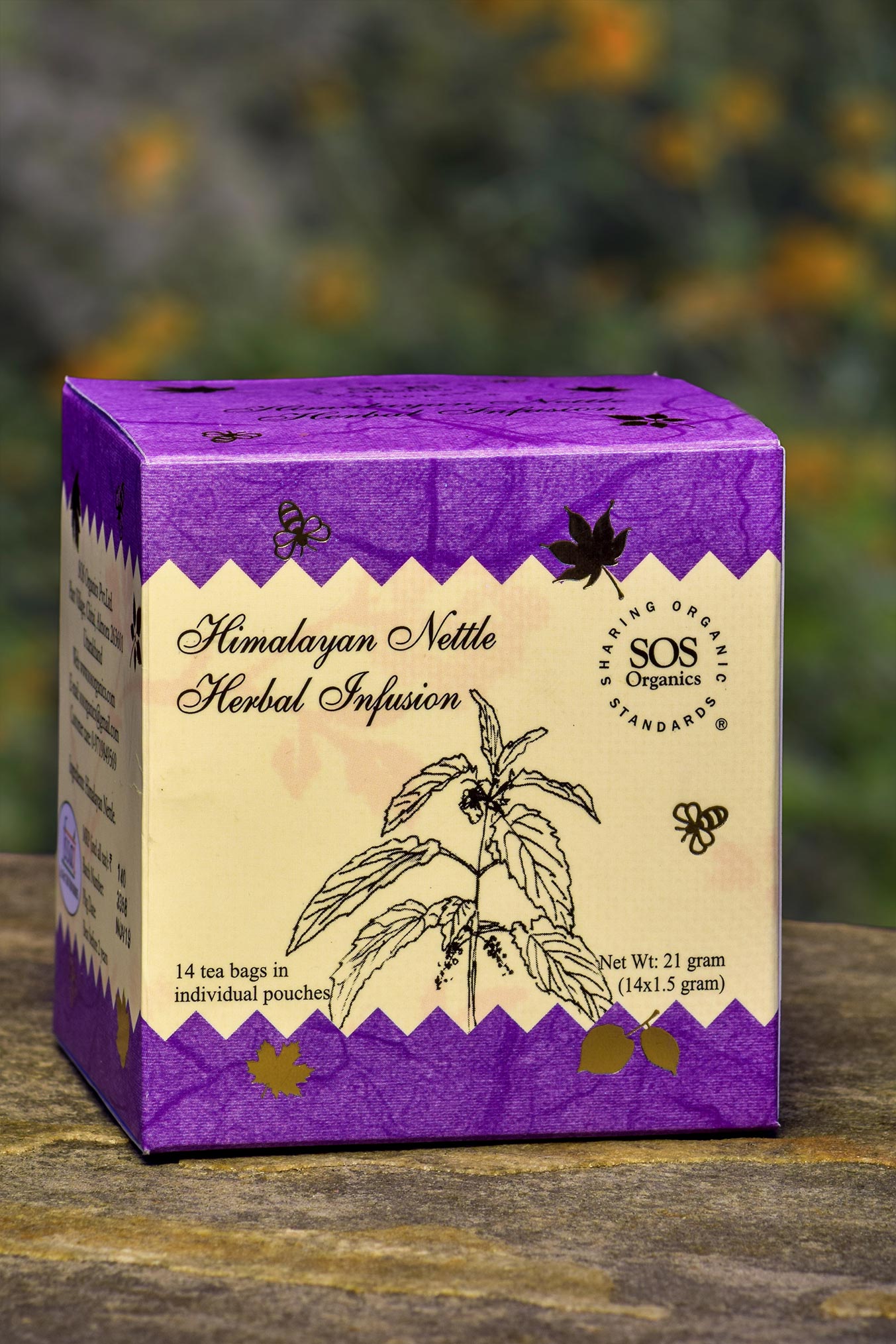 Himalayan Nettle Herbal Infusion rich in iron SOS Organics